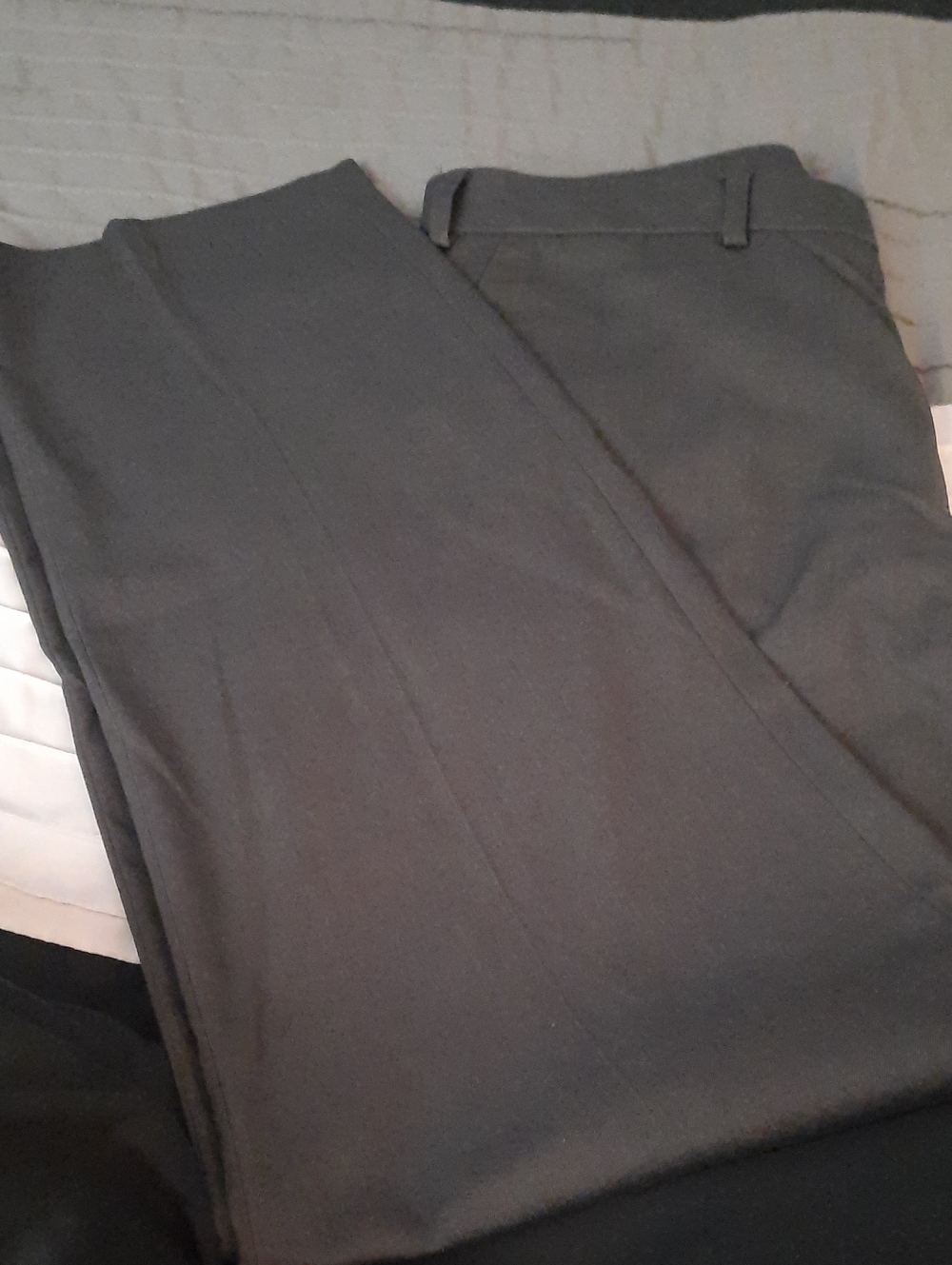 Van Heusen Men's Dark Gray Dress Pants